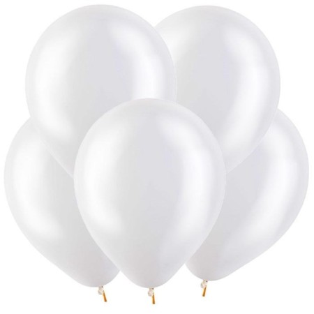 Latex ball 12 ", crystal, transparent, set of 100 pcs.