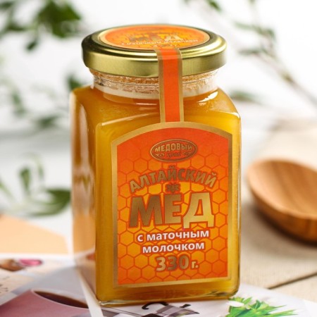 Altai honey with royal milk, 330 g-2