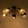 Svetogor chandelier "Game" 5x60W E27 Black 66x66x24cm