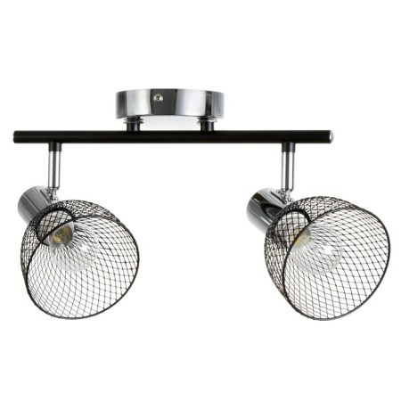 Lamp "Masumi" 2x60W E14 black/chrome 40x10x19.5cm-3