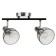 Lamp "Masumi" 2x60W E14 black/chrome 40x10x19.5cm