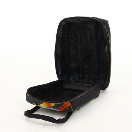 Small Small suitcase 20 "with a bag, a lightning department, with an extension, the color is black-8
