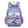 Frame backpack 39 x 29 x 17 cm, Across 640, filling: bag, blue/pink ACR22-640-9