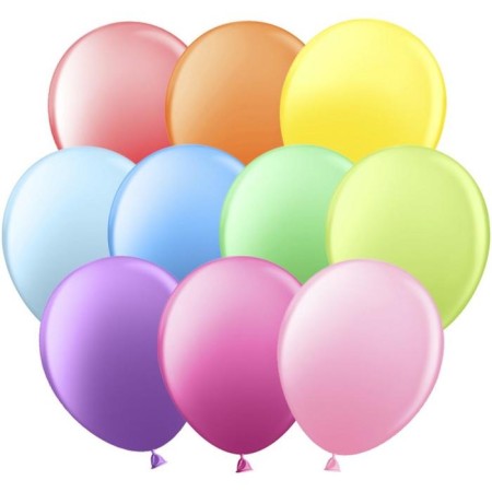Latex ball 12 ", pastel, set 100 pcs., Mix