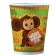 A set of paper glasses "Cheburashka", 6 pieces, 250 ml