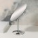 The mirror of the desktop "oval", the mirror surface is 14.5 × 19.5 cm, the color is silver