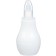 Children's nasal aspirator, with a cap, white color