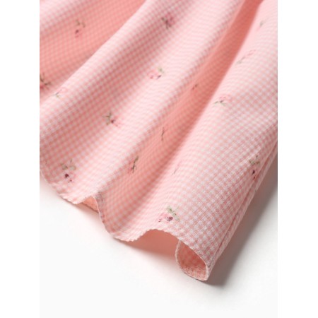 Baby dress I "flowers", height 86-92, pink-6