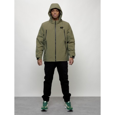 Male spring jacket, size 48, light green color-10