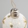 A set of Christmas tree balls "Golden Patterns" 3 pcs., Batteries, 1 LED, glow warm white
