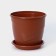 Pot for flowers with the Podon Venice, 2 L, D = 16 cm, Terracotta Color