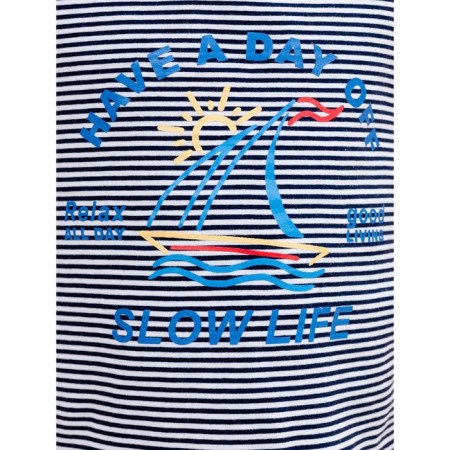 T-shirt for boys, height 122 cm, dark blue color-4