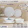 Luminarc Carine table service, glass ceramics, 19 objects, white color