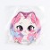 Hair rim with decorative elements "Cute", 0.8 x 13 x 24 cm