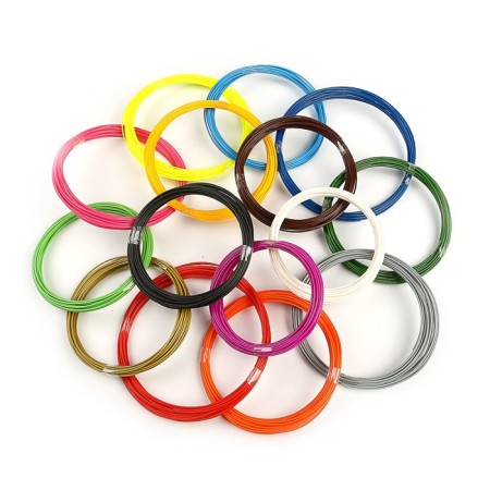 Plastic SL PLA-15, for 3D handles, 15 colors of 10 meters-2