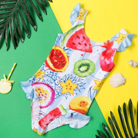 KAFTAN "Fruits" swimsuit, height 98-104 (30), blue/white color-7