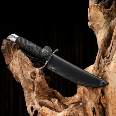 Finnka "Scout" steel - 440, handle - steel, rubber, 25 cm-1