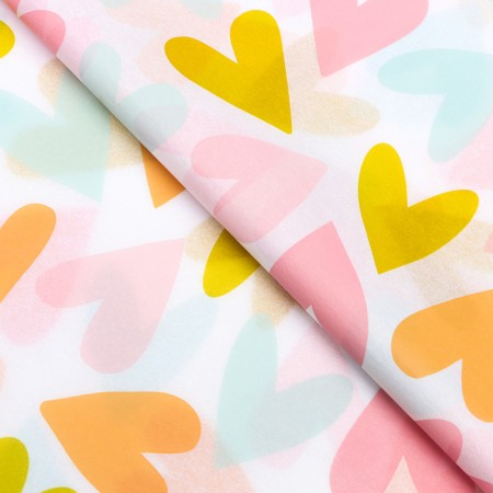 Package Paper "with love", 50 cm x 70 cm, 17 grams