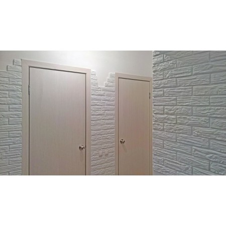 Gypsum tile "Copenhagen", white under a tree, 1 sq m, 59 tiles-2