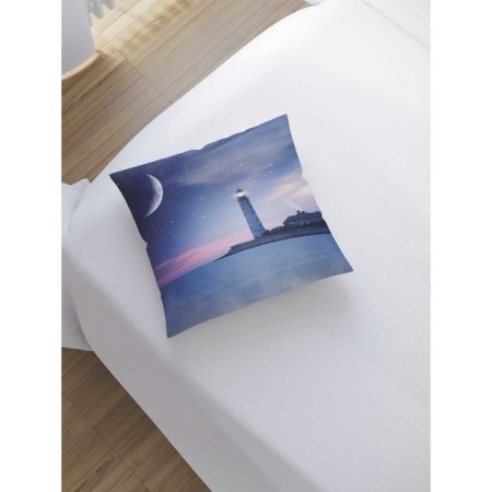 Pillowess decorative "Lighthouse and Moon", on the zipper, size 45x45 cm-1