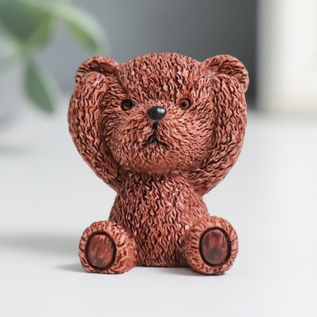 Souvenir Polystone "Bear - I do not hear, I do not see, I will not say" mix 4x2.5x3 cm-2