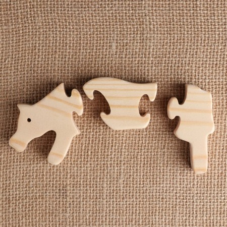 Harvesting for creativity mini puzzles "cow", wood, 7x10.5 cm-1