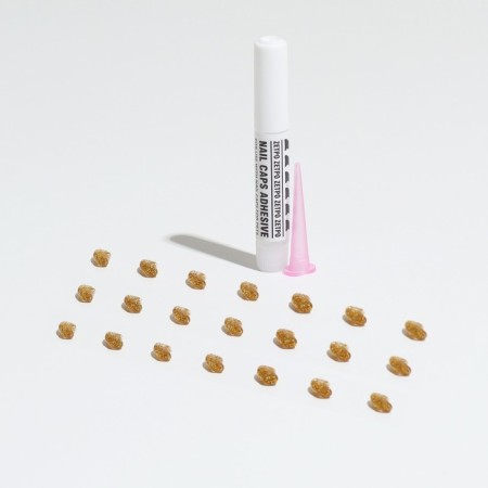 Faling claws "Antizaraps" (20 pcs), size S, gold with sparkles-4