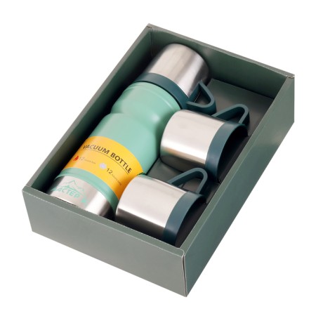 Set "Master K": Thermos 680 ml and 3 circles, retains heat 12 hours, green-3