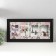 Photo frame plastic, textiles on 4 photos "Travel to Paris" with clothespins, black 60x30 cm