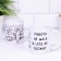 Sublimation circle "Work is not a wolf", 320 ml, with application