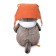 Soft toy "Basik in a helmet and scarf", 19 cm
