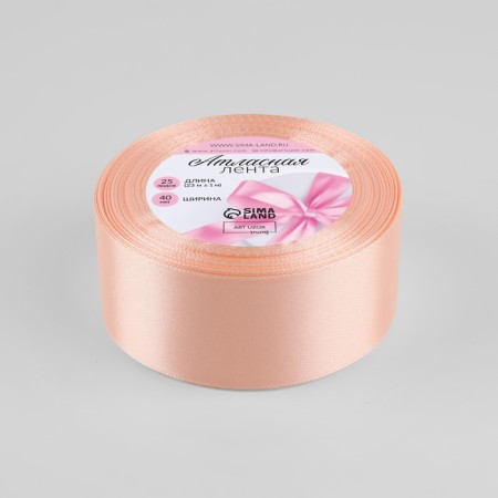 Satin tape, 40 mm × 23 ± 1 m, pale first-item # 07-1