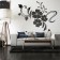 Interior stickers "flowers", decor on the wall, panel 124 x 165 cm