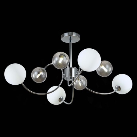 Ceiling EVOLUCE lamp. Sle220912-08. FORMAE. 8x5 watts, G9, 4000k, 79x79x38 cm, chromium color-1