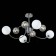 Ceiling EVOLUCE lamp. Sle220912-08. FORMAE. 8x5 watts, G9, 4000k, 79x79x38 cm, chromium color