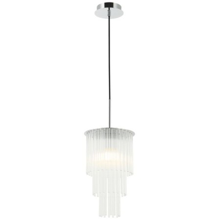 Suspended lamp Imposio 1xe14 40W, size 20x20x49-150 cm, chromium color