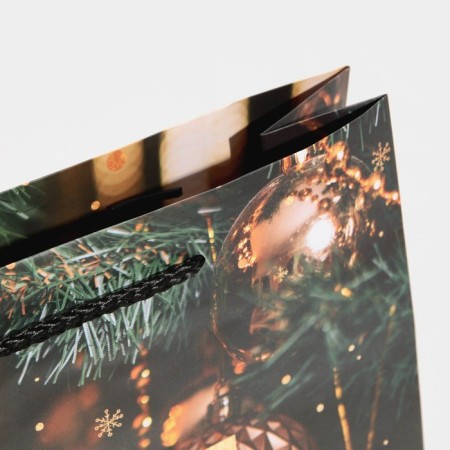 Laminated horizontal "Golden Balls", MS 23 x 18 x 8 cm, New Year-4