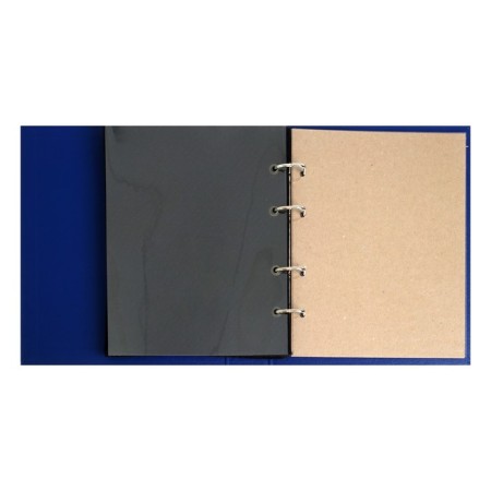 The album is vertical for icons, with sheets on fabric, 230 x 270 mm, boumvinyl, blue-2