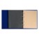 The album is vertical for icons, with sheets on fabric, 230 x 270 mm, boumvinyl, blue