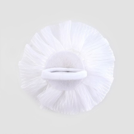Outlet. Bant for hair on elastic band, white, 11 cm, princesses-5