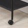 Valencia 32m clothing stand, 91.5 × 30 × 162 cm, black color