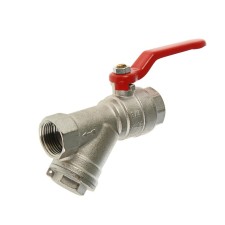 Кран шаровой Valtec, 3/4" внутренняя резьба, с фильтром, ручка