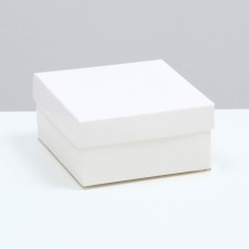 The box is folding, the lid is, white, 10 x 10 x 5 cm