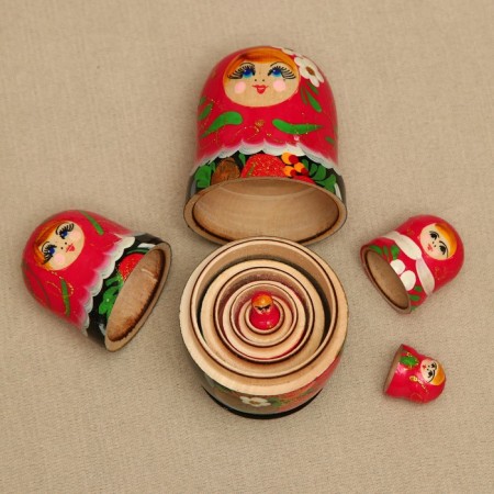 Matryoshka 5 in 1, small (color and pattern may differ), mix-2