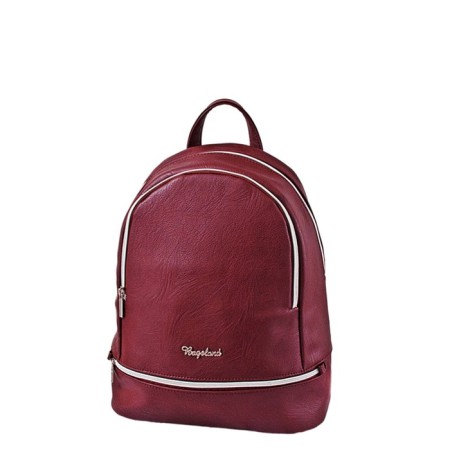 B2672 backpack, 2 parts with lightning, burgundy color 32x28x13cm
