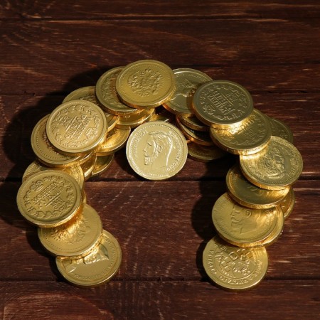 Chocolate coins in the Bank "Old Coins", 6 g