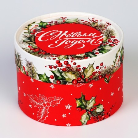 Box for Makarun tube without a window "Leaves", 13 x 8.5 cm-3