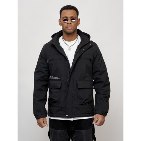 Sports male jacket, size 56, black color-4