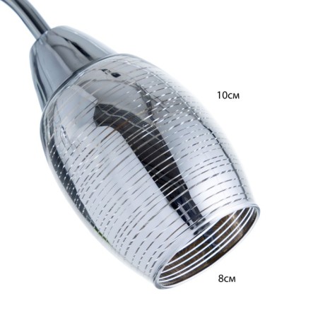 Chandelier 120207/3 CR chrome 3x40W E14 55x55x26cm-5