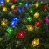 Garland “thread” 4.5 m with nozzles “lilies”, dark thread, 30 LED, white glow, 2 modes, solar battery